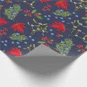 Cadeau Botanique Plante d'automne Papier Motif (Coin)