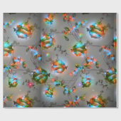 Cadeau Boucle de papier d'enveloppement de Noël des auror (Plat)