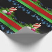 Cadeau Bougies en papier de Noël noir (Coin)