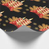 Cadeau Bougies en papier d'enveloppement de Noël (Coin)