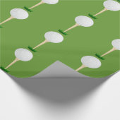 Cadeau Boule sur papier d'emballage de tee. (Coin)