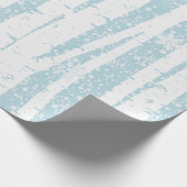 Cadeau Bouleau blanc sur papier d'enveloppement bleu (Coin)