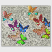 Cadeau BOUTEILLES EN Papier À BROCHER ET LACE D'ÉPOQUE (Plat)