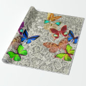 Cadeau BOUTEILLES EN Papier À BROCHER ET LACE D'ÉPOQUE (Déroulé)