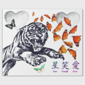 CADEAU BOUTEILLES ET COEUR DE PAPIER EN PAPIER (Plat)