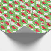Cadeau Bow blanc de Noël, papier enveloppant de pastèques (Coin)
