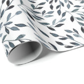 Cadeau Branches noires Papier à envelopper (Coin rond)
