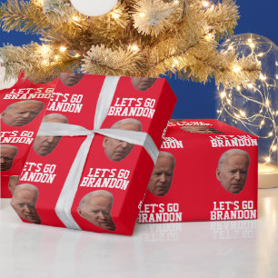 CADEAU BRANDON BIDEN CHRISTMAS WRAPPER PAPIER