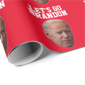 CADEAU BRANDON BIDEN CHRISTMAS WRAPPER PAPIER (Coin rond)