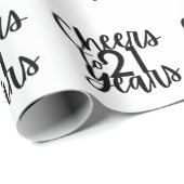 Cadeau Bravo à 21 ans papier d'emballage (Coin rond)