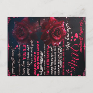 Cadeau Brief Aan Mijn Vrouw, Cadeau Voor Huwelijk  Briefkaart