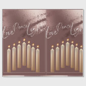 CADEAU BRONZE HANOUKKA THEMED WRAPPER PAPIER (Plat)