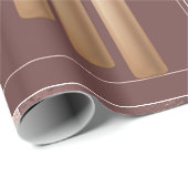 CADEAU BRONZE HANOUKKA THEMED WRAPPER PAPIER (Coin rond)