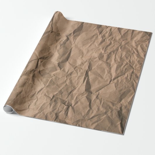 Cadeau Brown texture de papier recyclé broyé (Déroulé)
