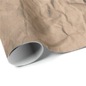 Cadeau Brown texture de papier recyclé broyé (Coin rond)