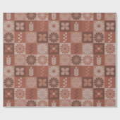 Cadeau Brûlure Brown orange rustique - Rouleau papier d'e (Plat)