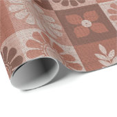 Cadeau Brûlure Brown orange rustique - Rouleau papier d'e (Coin rond)