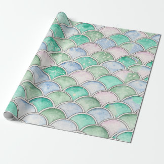 Cadeau Bubble Scallops design sur papier d'emballage