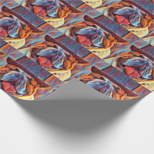 CADEAU BULL CHIEN FUNNY WRAPPER PAPIER