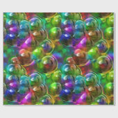 Cadeau Bulles 2 Papier à envelopper (Plat)