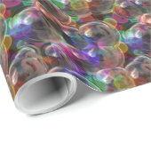 Cadeau Bulles 3 Papier d'enrobage (Coin rond)