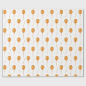 Cadeau Bulletin orange Gift Wrapping Paper - Papier cadea (Plat)
