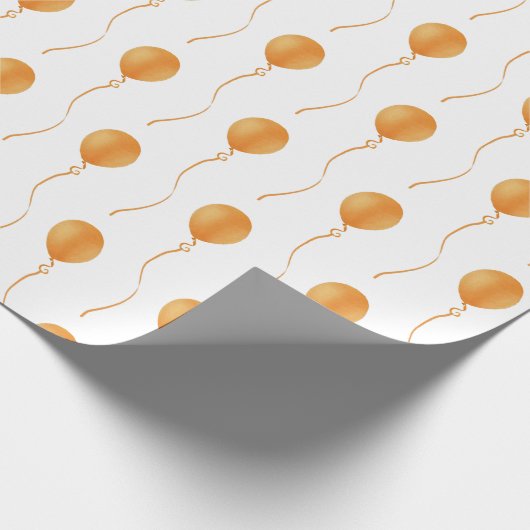 Cadeau Bulletin orange Gift Wrapping Paper - Papier cadea (Coin)