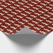 Cadeau Burgandy au papier de Borzoi (Coin)