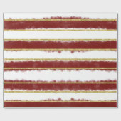 Cadeau Burgundy Brush Strokes avec papier d'enveloppement (Plat)