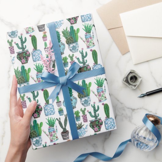 Cadeau Cactus Ouest | Anniversaire | Papier d'enrobage (Cadeaux)