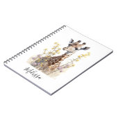 Cadeau cadeau Carnet à l'école Giraffe personnalis (Côté gauche)