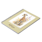Cadeau cadeau Carnet à l'école Giraffe personnalis (Côté gauche)