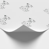 Cadeau Cadeaux dalmatiens de papier d'emballage de chien (Coin)