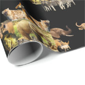 Cadeau Cadre d'éléphant Splash pour la faune Papier à env (Coin rond)