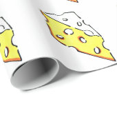 CADEAU CALE DE FROMAGE SUISSE DE PAPIER D'EMBALLAGE (Coin rond)