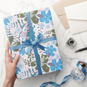 Cadeau California Meadow (Bleu/Blanc) - Papier à envelopp