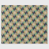 Cadeau Callie Muffin - Chat - Papier à envelopper de Noël (Plat)