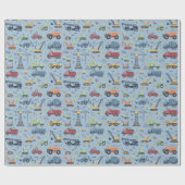 Cadeau Camion de construction coloré Anniversaire Papier  (Plat)