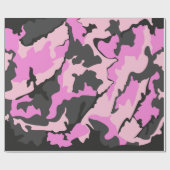 Cadeau Camo rose, Papier à envelopper (Plat)