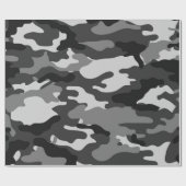 Cadeau Camouflage gris| Papier à envelopper (Plat)