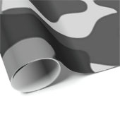 Cadeau Camouflage gris| Papier à envelopper (Coin rond)