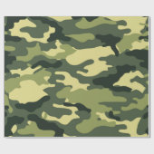 Cadeau Camouflage vert| Papier à envelopper (Plat)