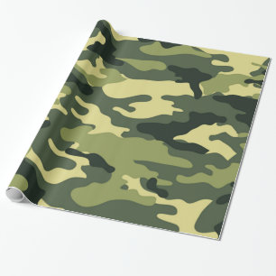 Cadeau Camouflage vert  Papier à envelopper