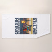 Cadeau Camper | Aller Randonnée Avec Chat Annivers (Serviette de bain)