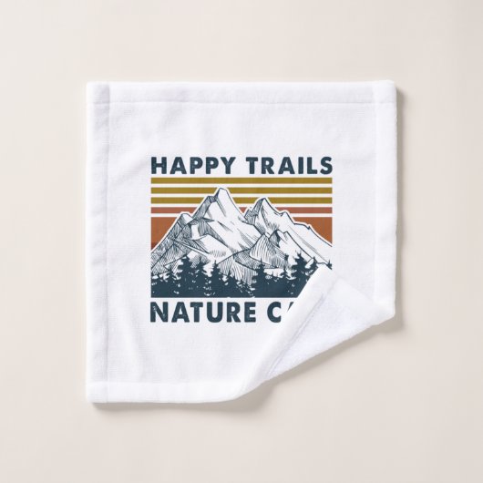 Cadeau Camper | Happy Trails Nature Call Anniversa (Gant de toilette)