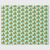 Cadeau Camping Camping Design Papier d'emballage (Plat)