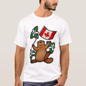 Cadeau canadien de T-shirt de castor pour le (Devant)