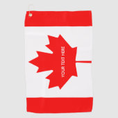 Cadeau canadien patriotique de serviette de golf (Devant)