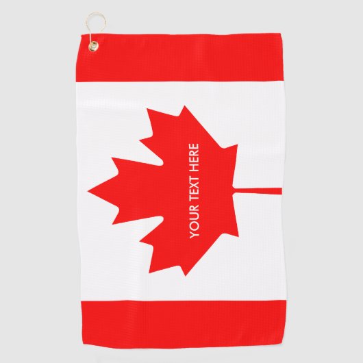 Cadeau canadien patriotique de serviette de golf (Devant)
