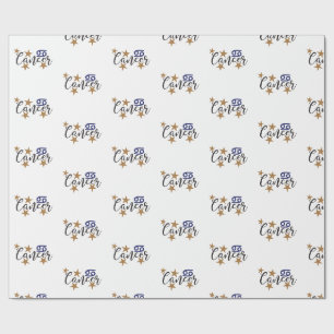 Cadeau Cancer Star Enveloppement papier blanc Arrière - p